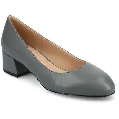 Journee Womens Saarii Medium And Wide Width Pumps In Gray
