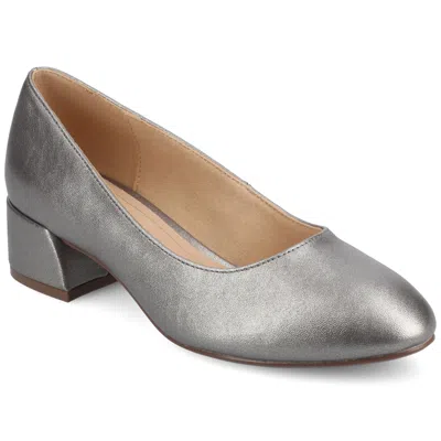 Journee Womens Saarii Medium And Wide Width Pumps In Silver