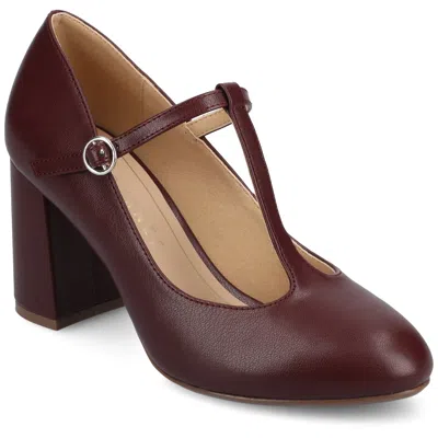 Journee Womens Talani T-strap Dress Pumps In Multi