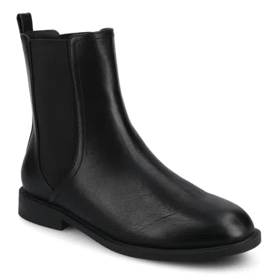 Journee Womens Violet Chelsea Boots In Black