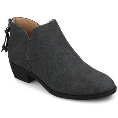 Journee Womens Wide Width Livvy Booties In Gray