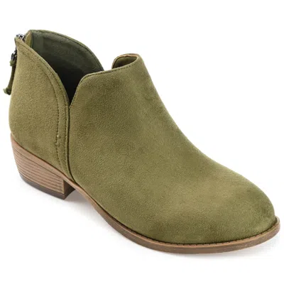 Journee Womens Wide Width Livvy Booties In Green