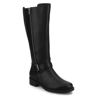 Journee Womens Yasmina Knee High Casual Boots In Black
