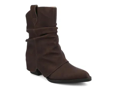 Journee Wynette Bootie In Brown