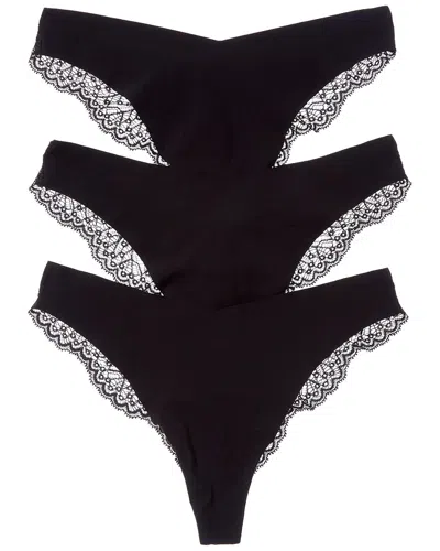 Journelle 3pk Allegra Jolie Thong In Black