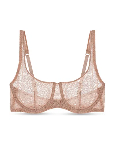 Journelle Alix Lace Demi Bra In Sable