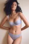 Journelle Allegra Lace Thong In Blue