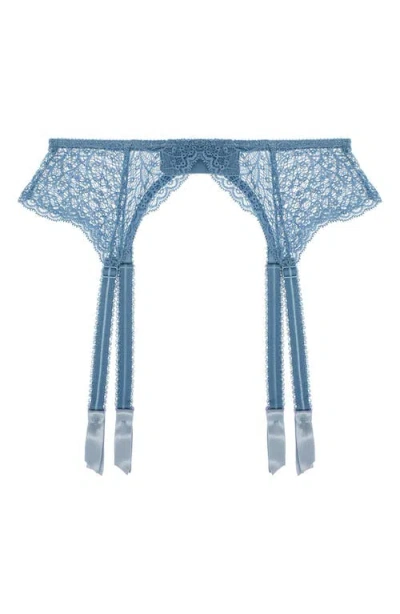 Journelle Allegra Suspender Belt In Parisian Bleue