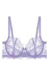 Journelle Anais Low Balconette Lace Underwire Bra In Lavender