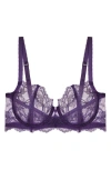 Journelle Anais Low Balconette Lace Underwire Bra In Violette
