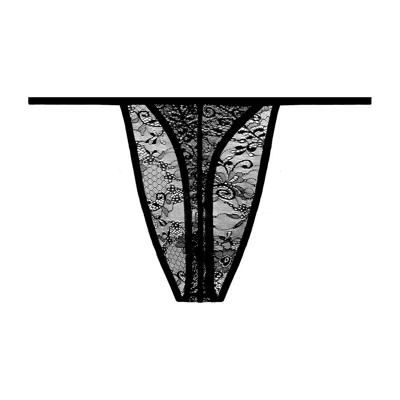Journelle Black Sapna Mens Thong Noir