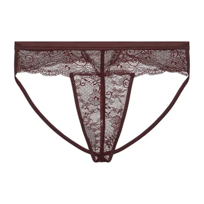 Journelle Brown Sapna Mens Jock Strap Thong Chocolat