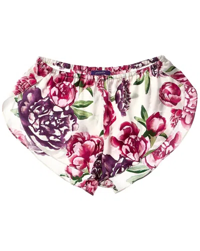 Journelle Celine Printed Tulip Silk Shortie In Multi