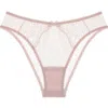 Journelle Chiara Mesh Bikini Briefs In Petal