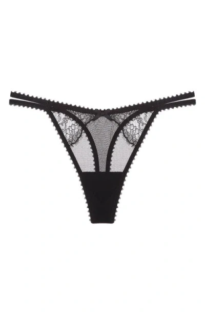Journelle Chiara Mesh Thong In Black