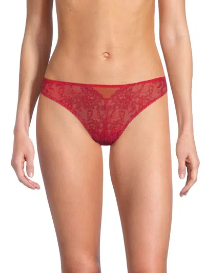 Journelle Chloe Lace Thong In Berry