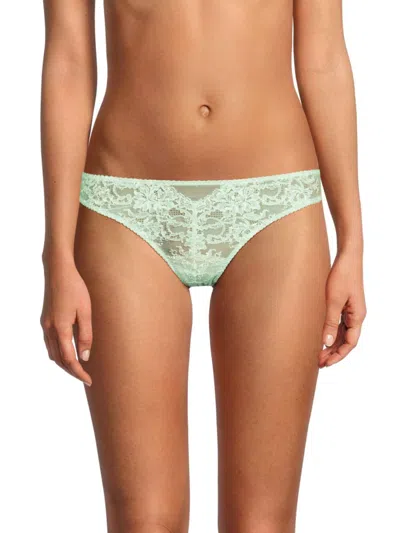 Journelle Chloe Lace Thong In Green