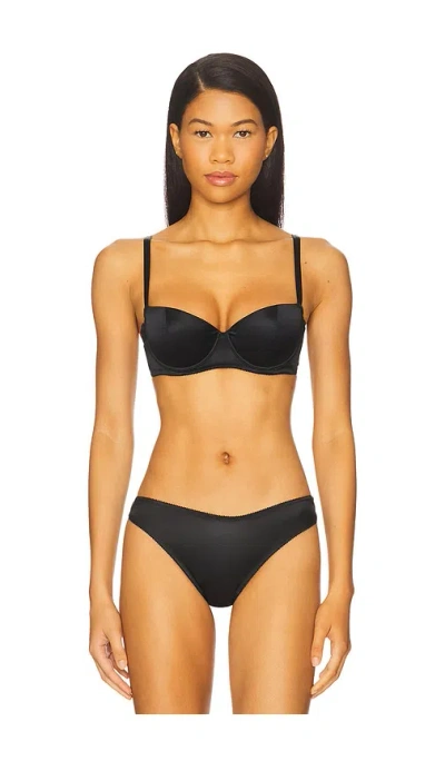 Journelle Iris Low Balconette Bra In Black
