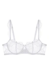 Journelle Isabel Lace Underwire Balconette Bra In Blanc
