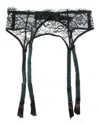 Journelle Isabel Suspender Belt In Green
