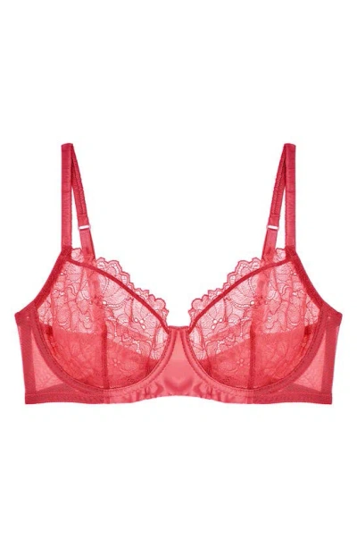 Journelle Lexi Underwire Unlined Demi Bra In Tulipe