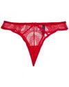 Journelle Natalia Lace G-string Thong In Red