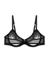 Journelle Odette Open Cup Underwire Bra In Black