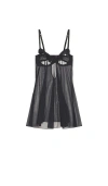 Journelle Odette Open Cup Chemise In Black