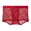 Journelle Red Sapna Mens Boxer Brief Claret In Red