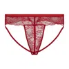 Journelle Red Sapna Mens Jock Strap Thong Claret In Red