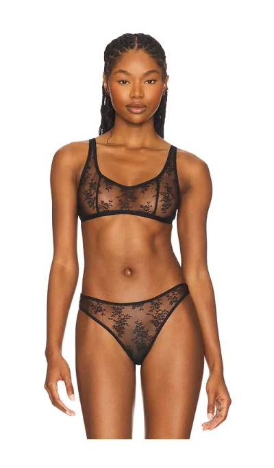 Journelle Romy Scoop Bralette In Black