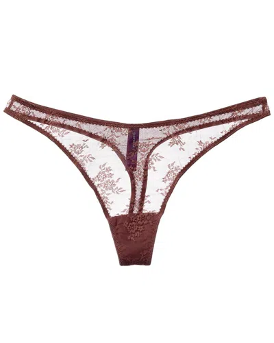 Journelle Romy Thong In Burgundy