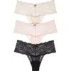 Journelle Sapna 3-pack Mid Rise Thongs