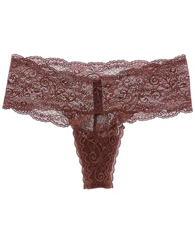 Journelle Sapna Mid-rise Thong In Brown