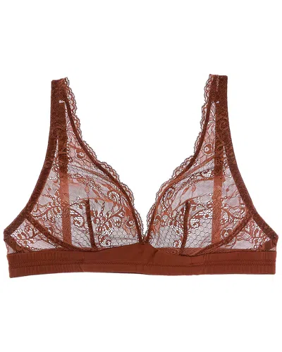 Journelle Sapna Plunge Bralette In Brown