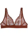 Journelle Sapna Plunge Bralette In Brown