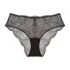 Journelle Women's Black Allegra High Rise Brief Noir In Black