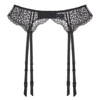Journelle Women's Black Allegra Suspender Belt Noir