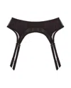 Journelle Women's Black Iris Suspender Belt Noir