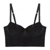 Journelle Women's Black Iris Underwire Crop Bustier Noir In Black