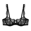 Journelle Isabel Lace Underwire Balconette Bra In Black