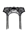 Journelle Women's Black Isabel Suspender Belt Noir In Black