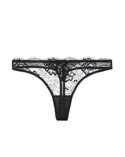 Journelle Women's Black Isabel Thong Noir In Animal Print