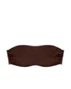 Journelle Estelle Mixed Media Bandeau In Brown
