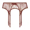 Journelle Women's Brown Romy Suspender Belt Pecan In Brown