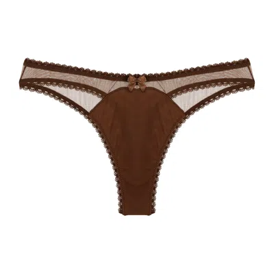 Journelle Women's Brown Victoire Thong Chocolat