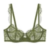 Journelle Isabel Lace Underwire Balconette Bra In Green