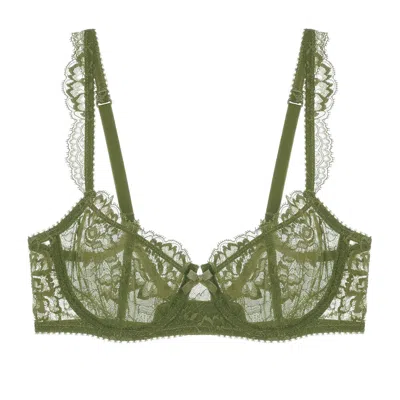 JOURNELLE WOMEN'S GREEN ISABEL BALCONETTE BRA PICHOLINE