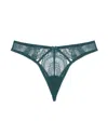 Journelle Women's Green Natalia String Thong Emerald In Green