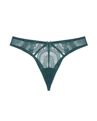 Journelle Women's Green Natalia String Thong Emerald